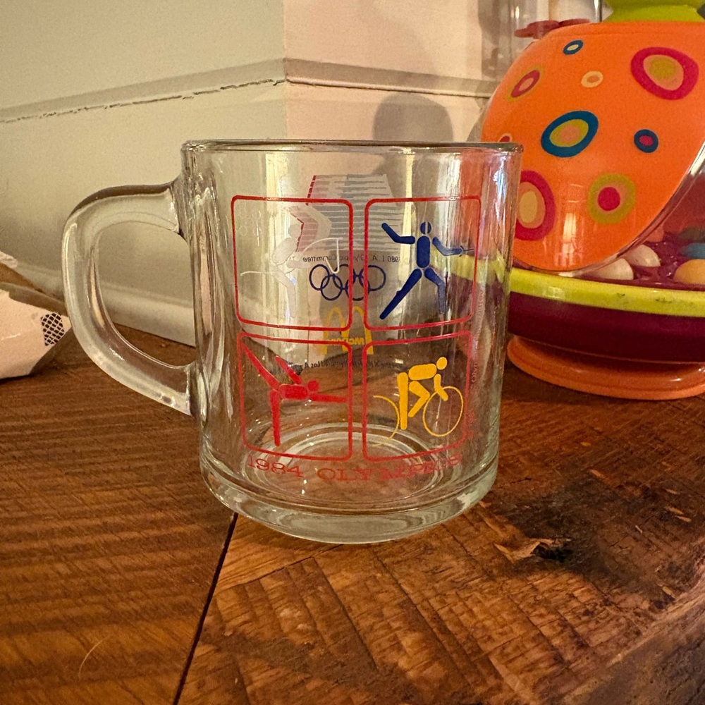 McDonald's 1984 Los Angeles Olympics Glass Mug